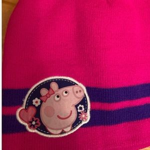 Girls Peppa pig hat